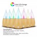 Fashionable  Glass & Natural Wood Waterless Nebulizer Aromatherapy Essential Oil Diffuser 