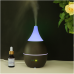 Dark Wood Grain Essential Oil Diffuser 300ml Ultrasonic Aromatherapy Humidifier Waterless Auto Shut-off with 7 Color LED Lights 