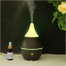 Dark Wood Grain Essential Oil Diffuser 300ml Ultrasonic Aromatherapy Humidifier Waterless Auto Shut-off with 7 Color LED Lights 