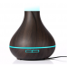 Remote Control 400ml Wood Grain Ultrasonic Oil Diffuser Humidifier with 7 Color Changing LED Lights