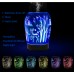 Glass 100ml Ultrasonic Cool Mist Aroma Diffuser with Amazing 3D Visual Effect for Humidification and Purification