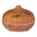 Pumpkin 500ml Wood Grain Essential Oil Diffuser, Cool Mist Humidifier with Four Timers, Waterless Auto-off for Beauty Salon