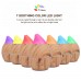 Light Wood Grain Essential Oil Diffuser 300ml Ultrasonic Aroma Humidifier with 7 Color LED Light 