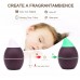 Dark Wood Grain Essential Oil Diffuser 300ml Ultrasonic Aroma Humidifier with 7 Color LED Light