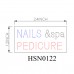 NAILS SPA PEDICURE LED SIGN-HSN0461