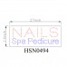 NAILS SPA PEDICURE LED SIGN-HSN0461