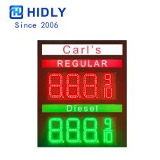 PLUS UNLEADED LED SIGNS GAS140180D