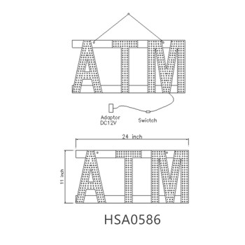 ATM Led Sign HSA0586