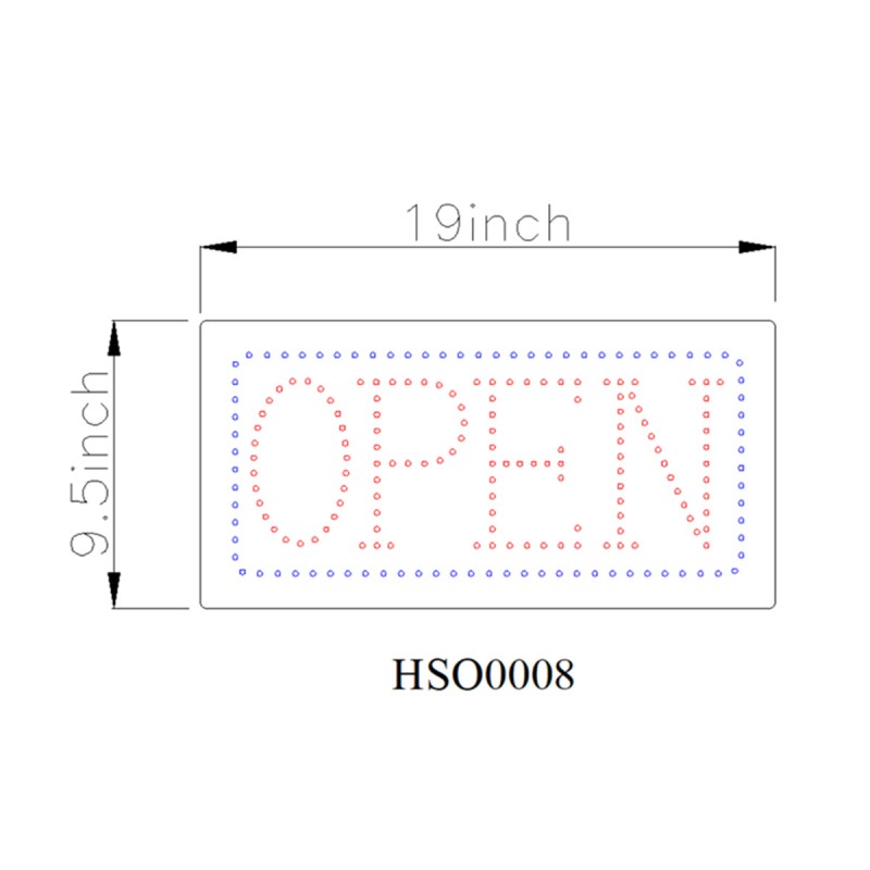 Color Open Sign HSO0008