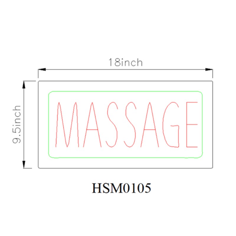 MASSAGE Neon Sign HSM0105NEON