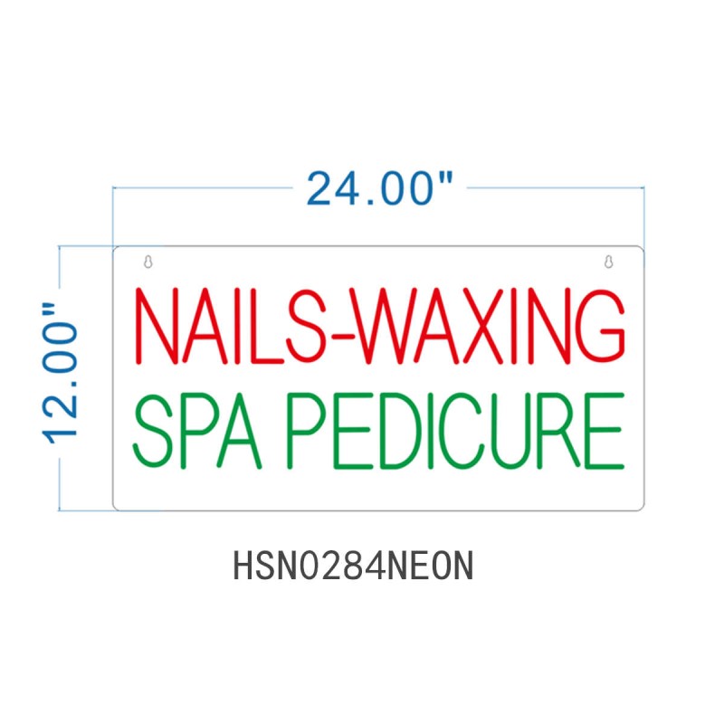 NAILS WAXING Neon Sign HSN0284NEON