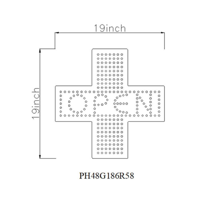 Open Pharmacy Sign  PH48G186R58
