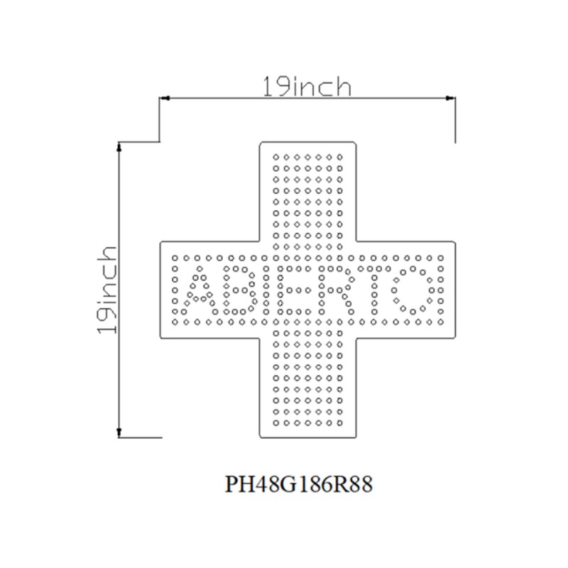 Abierto Pharmacy Signs, PH48G186R88