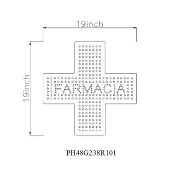 FARMACIA Led Sign:PH48G238R101