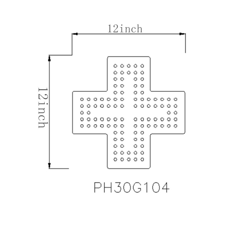 Pharmacy Windows Crosses PH30G104