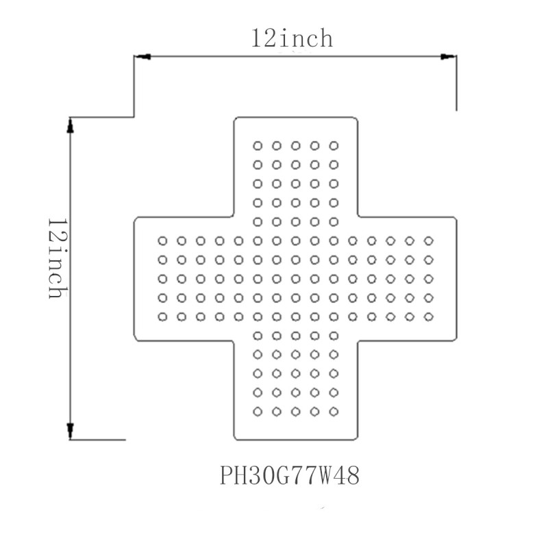 Led Pharmacy Crosses PH30G77W48