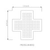 Cross Led Dot Sign:PPH35G104B52