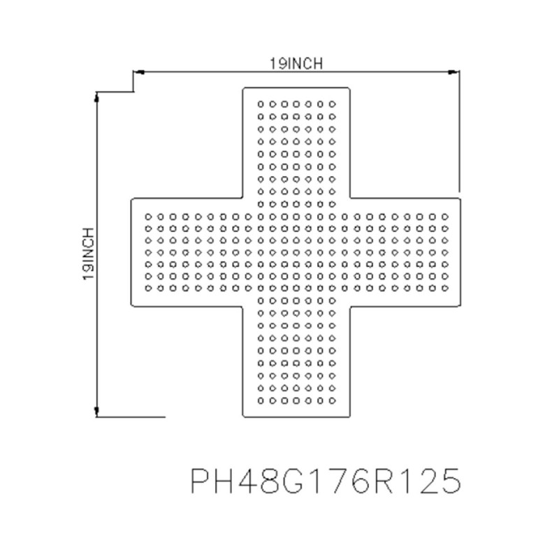 Medical Led Sign PH48G176R125