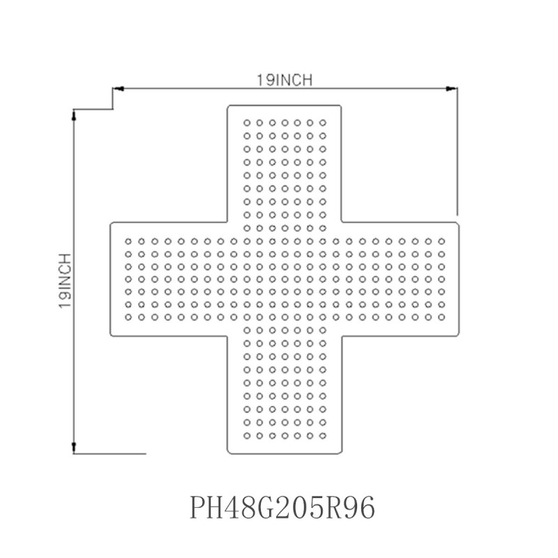 Drugstore Led Dot Sign:PH48G205R96