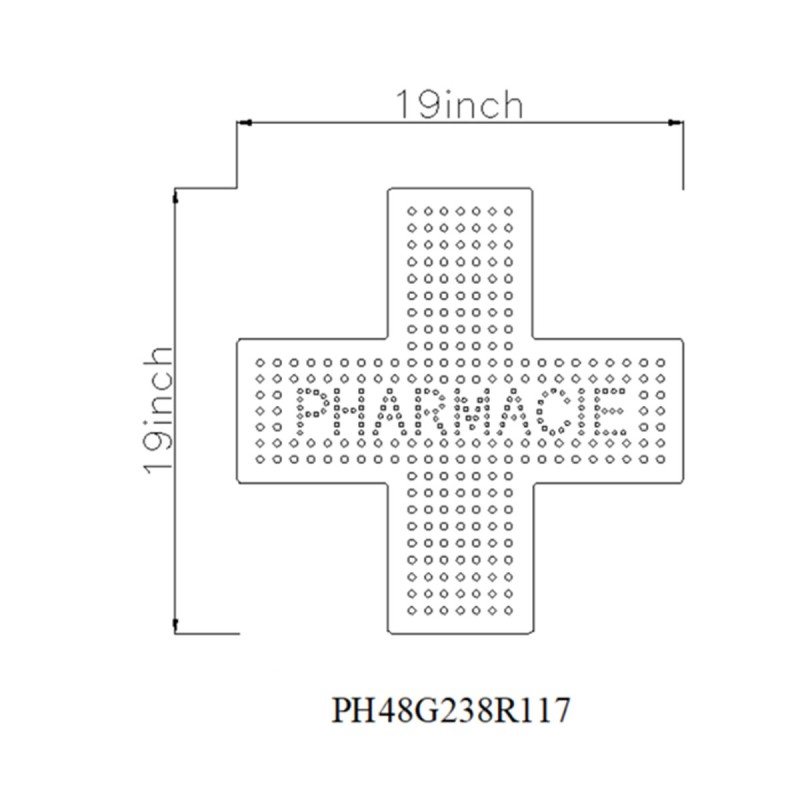 Pharmacie Led Signs:PH48G238R117