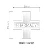 Pharmacy Led Dot Sign:PH48G238W113