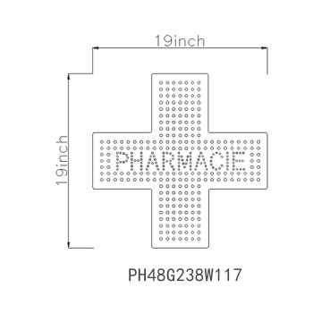 Pharmacie Led Sign:PH48G238W117