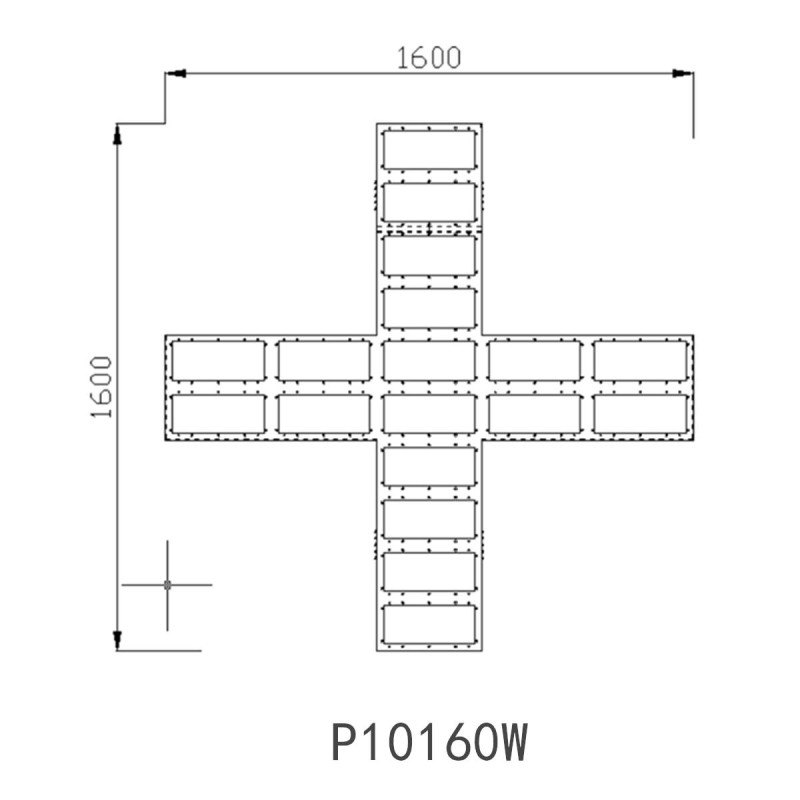 Cross Led Screen P10160W