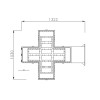 Cross Led Display P1648RGD