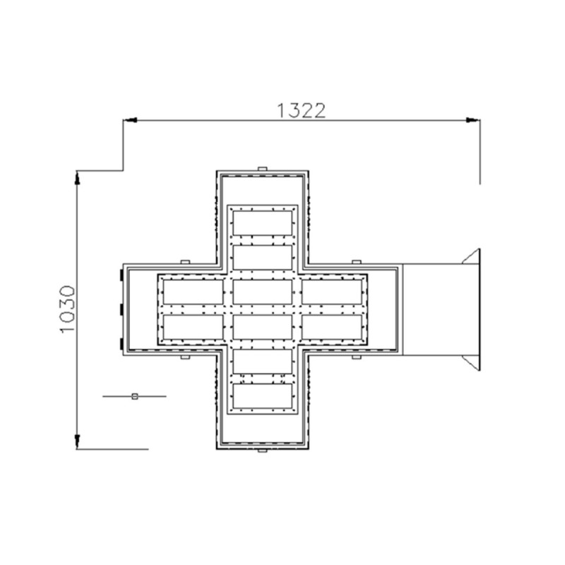 Cross Led Display P1648RGD