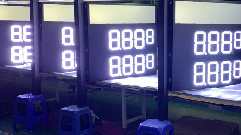Gas Price Led Signs Are Aging Test