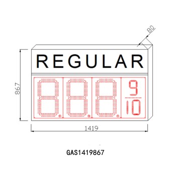 REGULAR Price Led Sign:GAS1419867