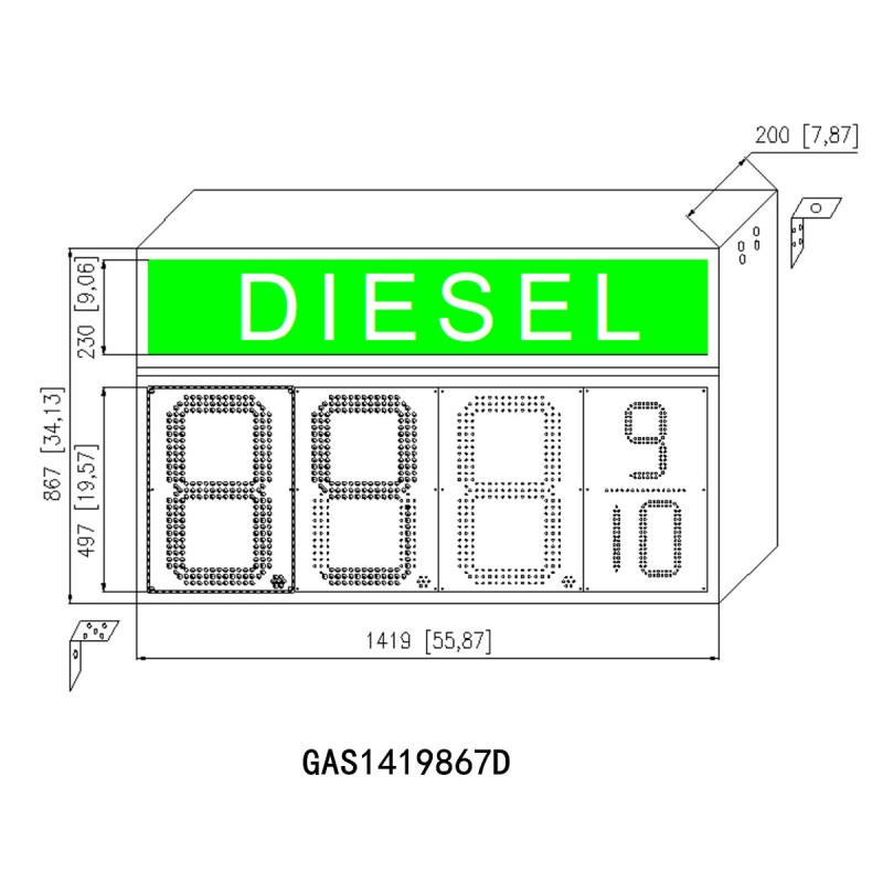 DIESEL Canopy Led Sign:GAS1419867D