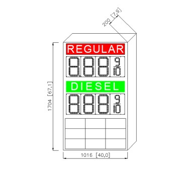 Outdoor Led Gas Station:GAS10161704D