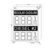 GASOLINE Gas Led Sign:GAS12201520D