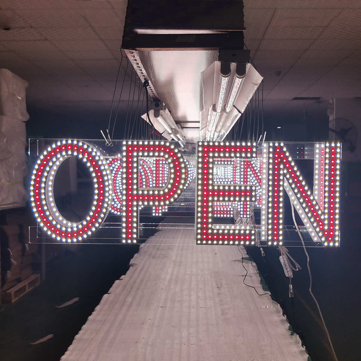 large led open sign