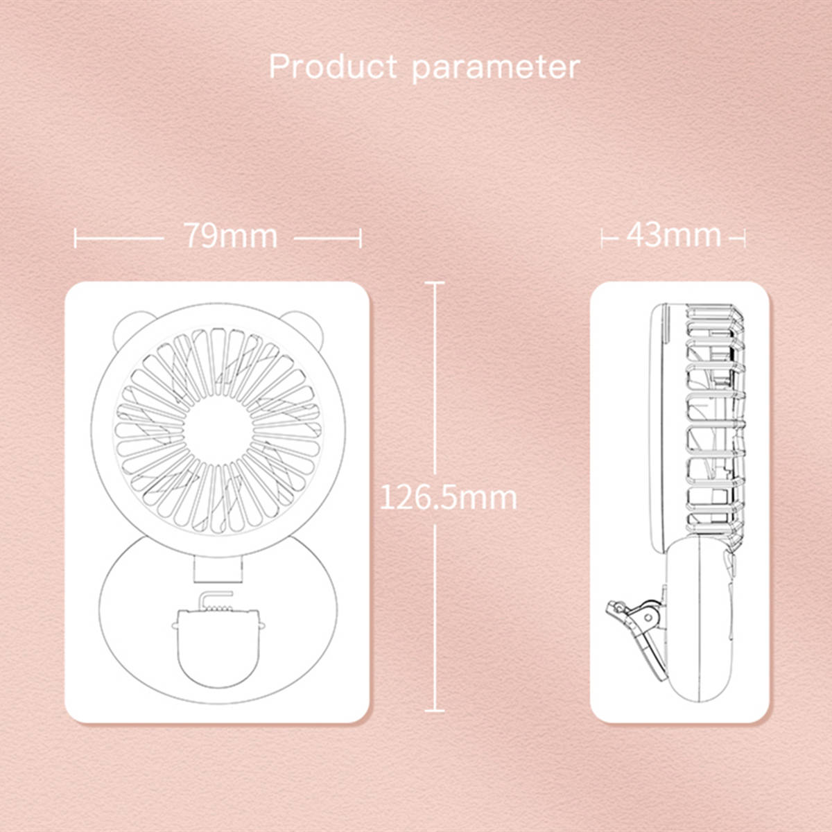 fill light clip fan