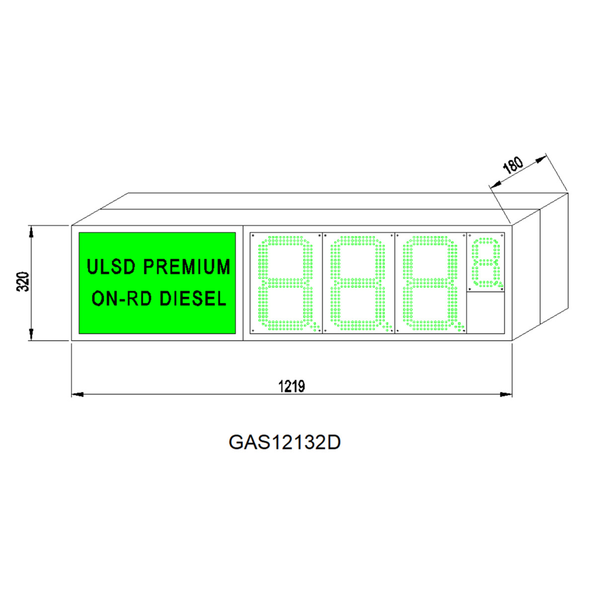 led PREMIUM gas signs