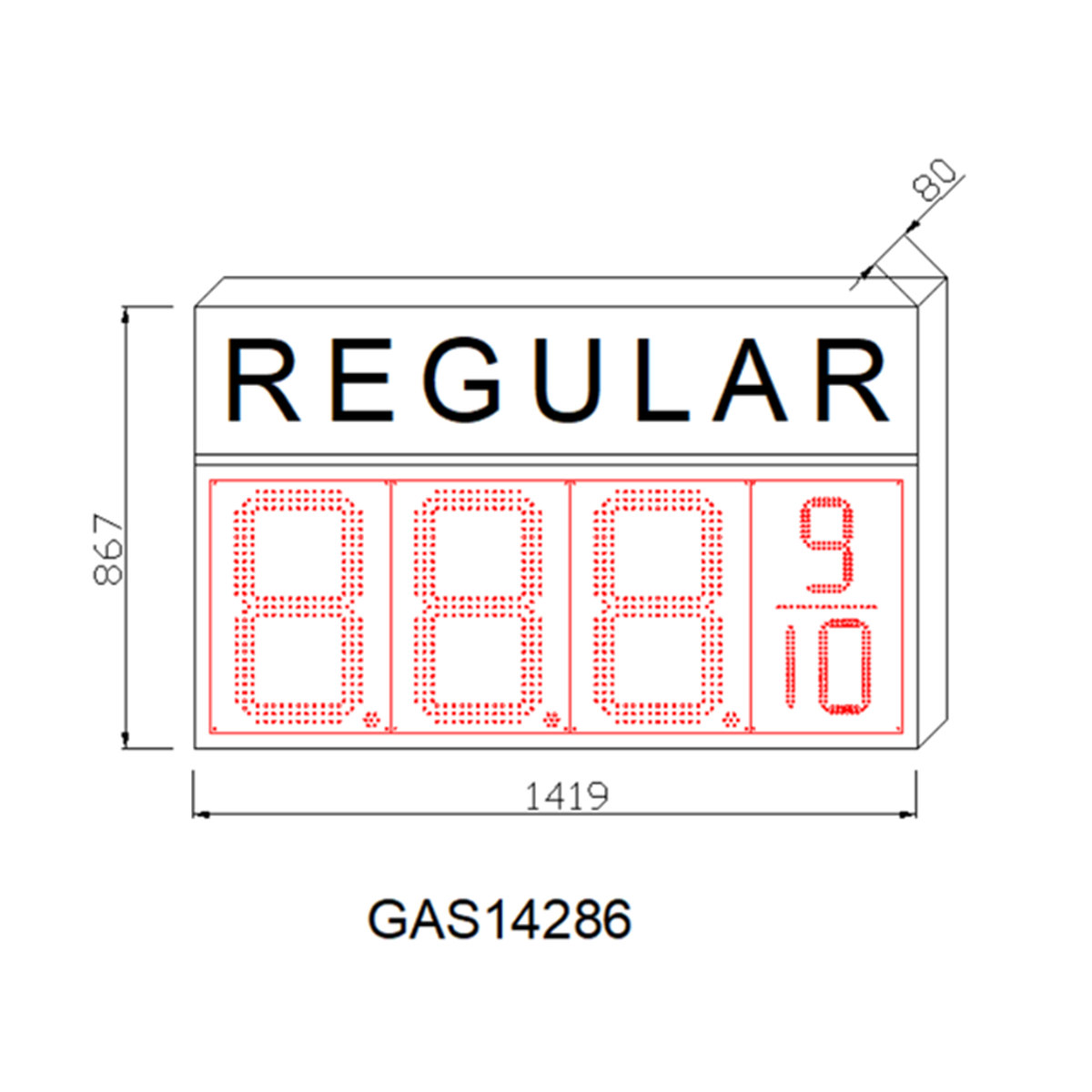 diesel price signs