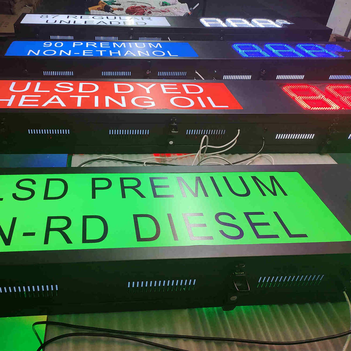 ULSD price signs