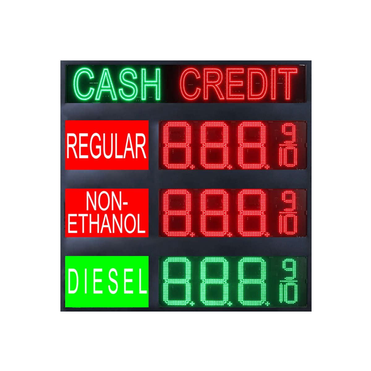 CASH gas signs