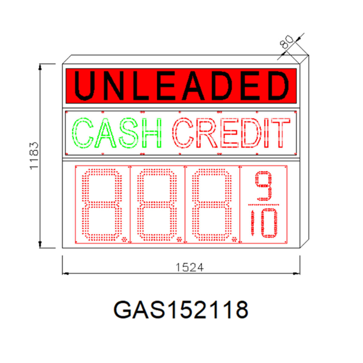 CASH CREDIT price signs