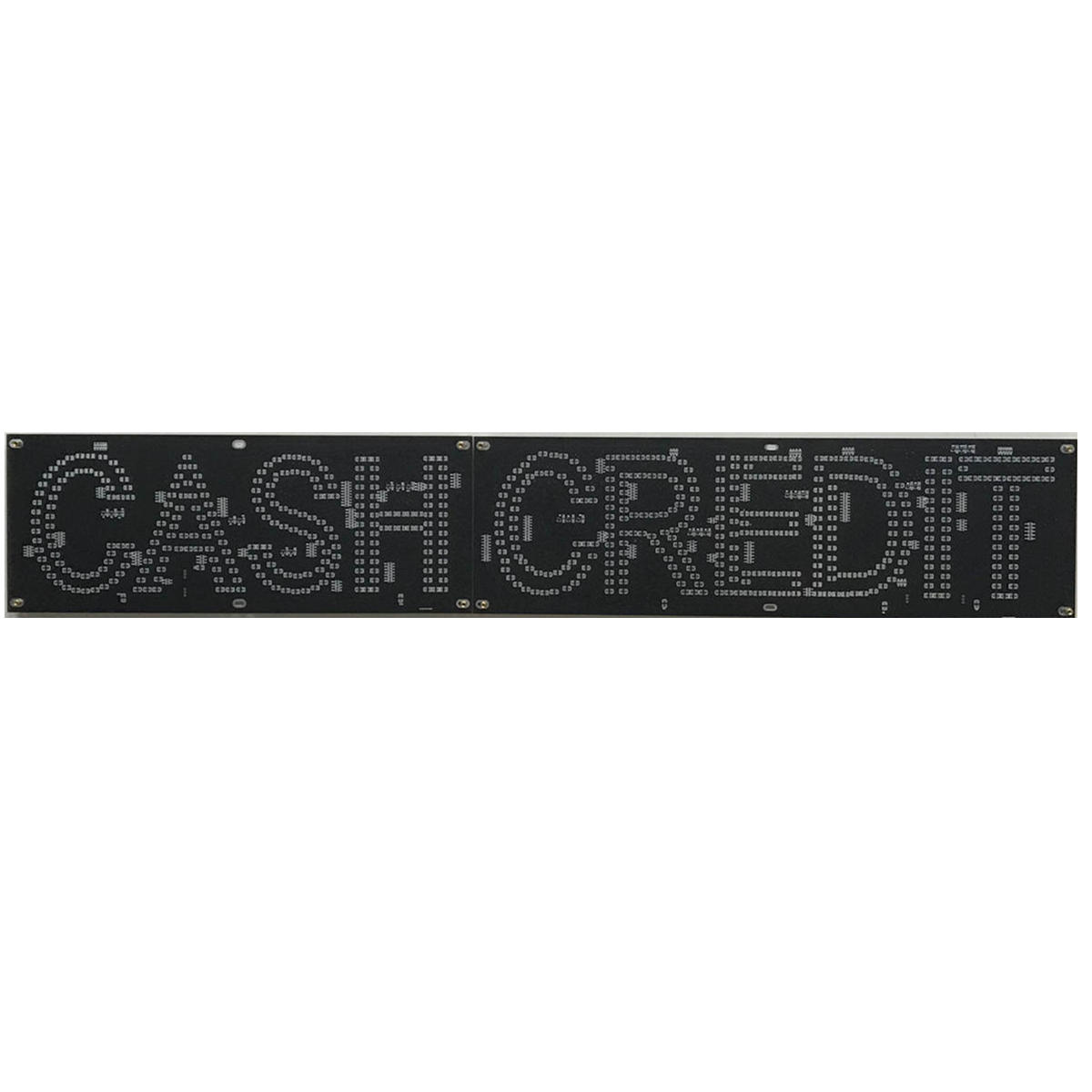 CREDIT gas signs