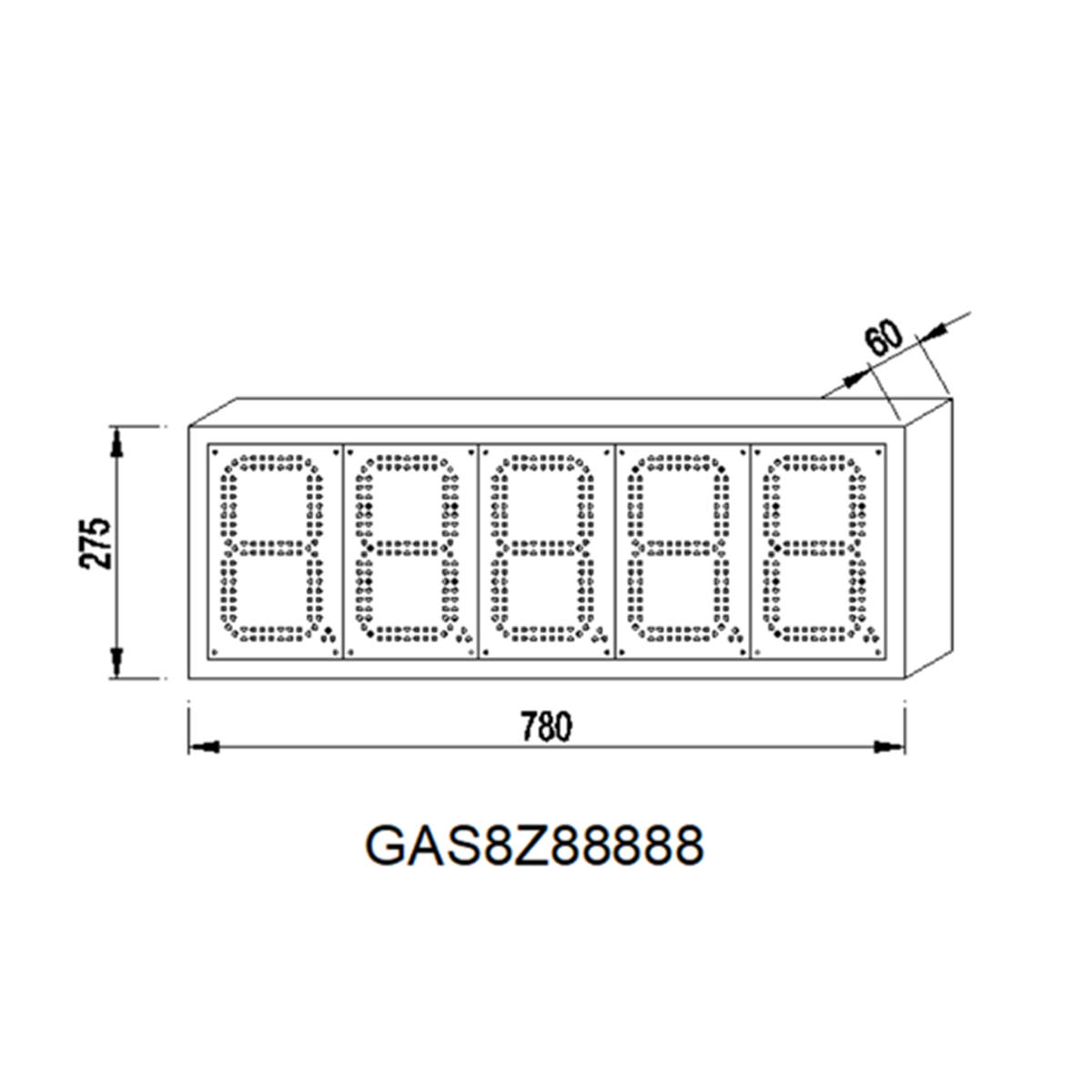 price gas signs size