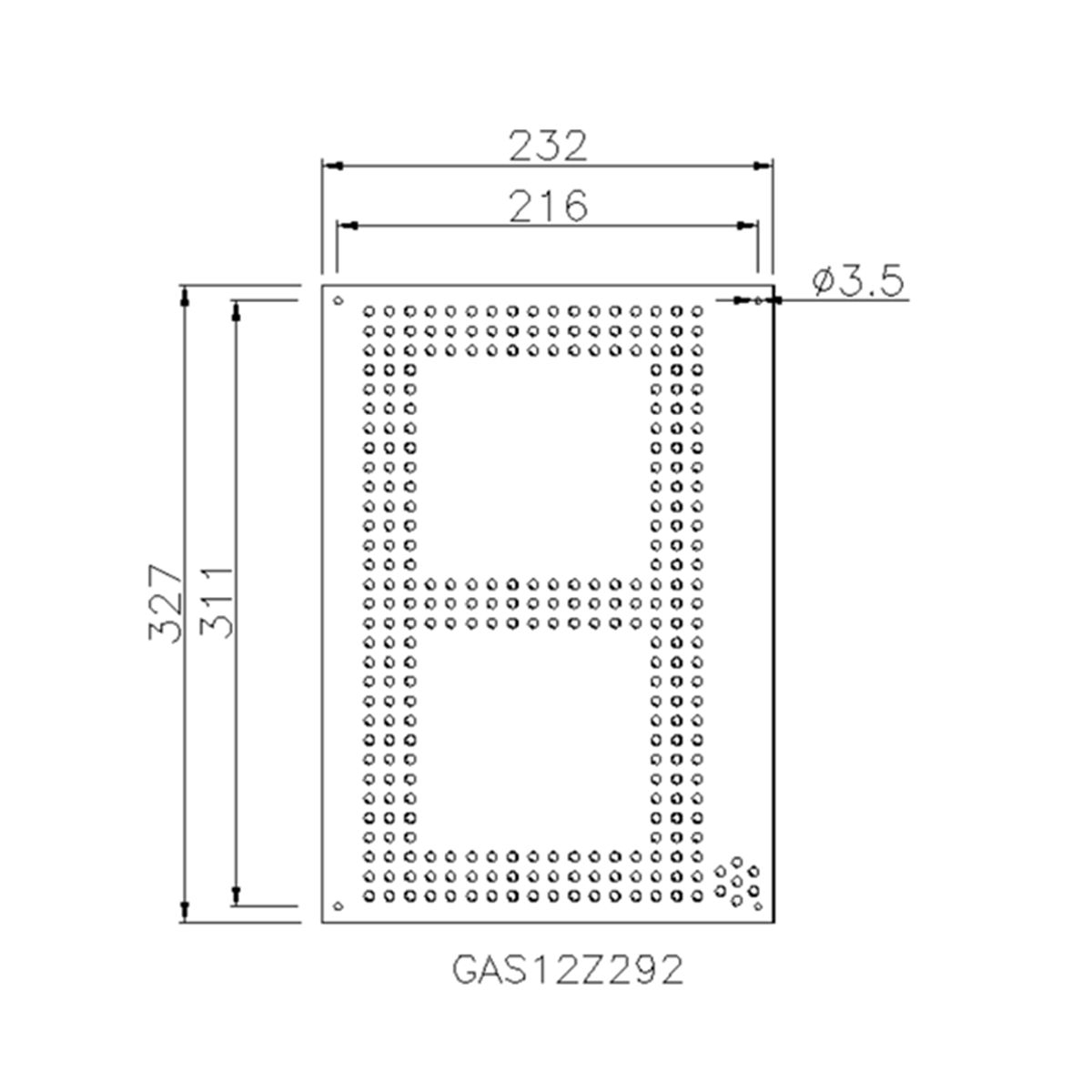 gas led digits size