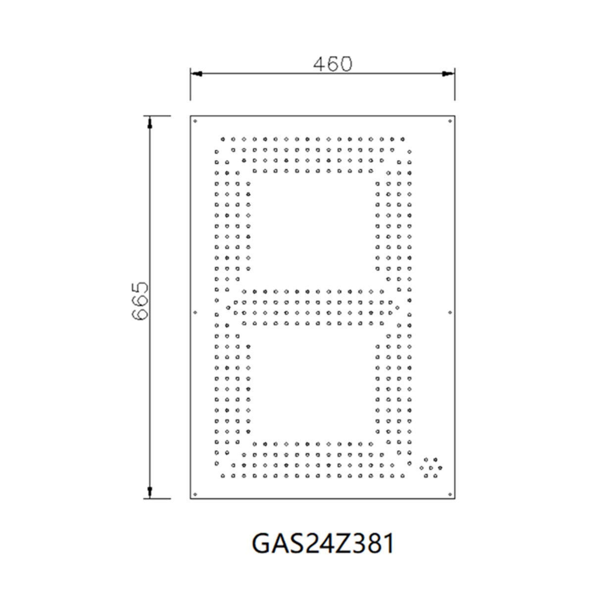 segment gas signs size