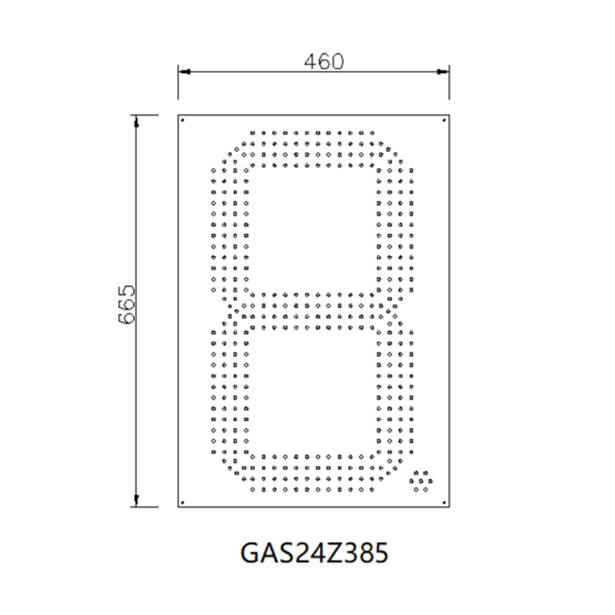 station led board size