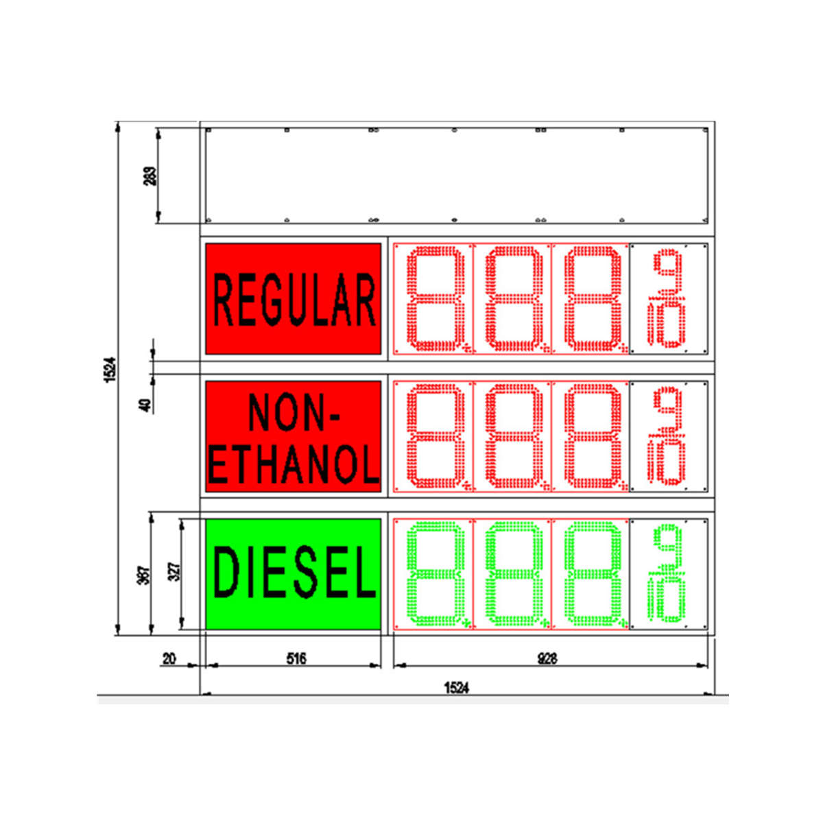 gas price display