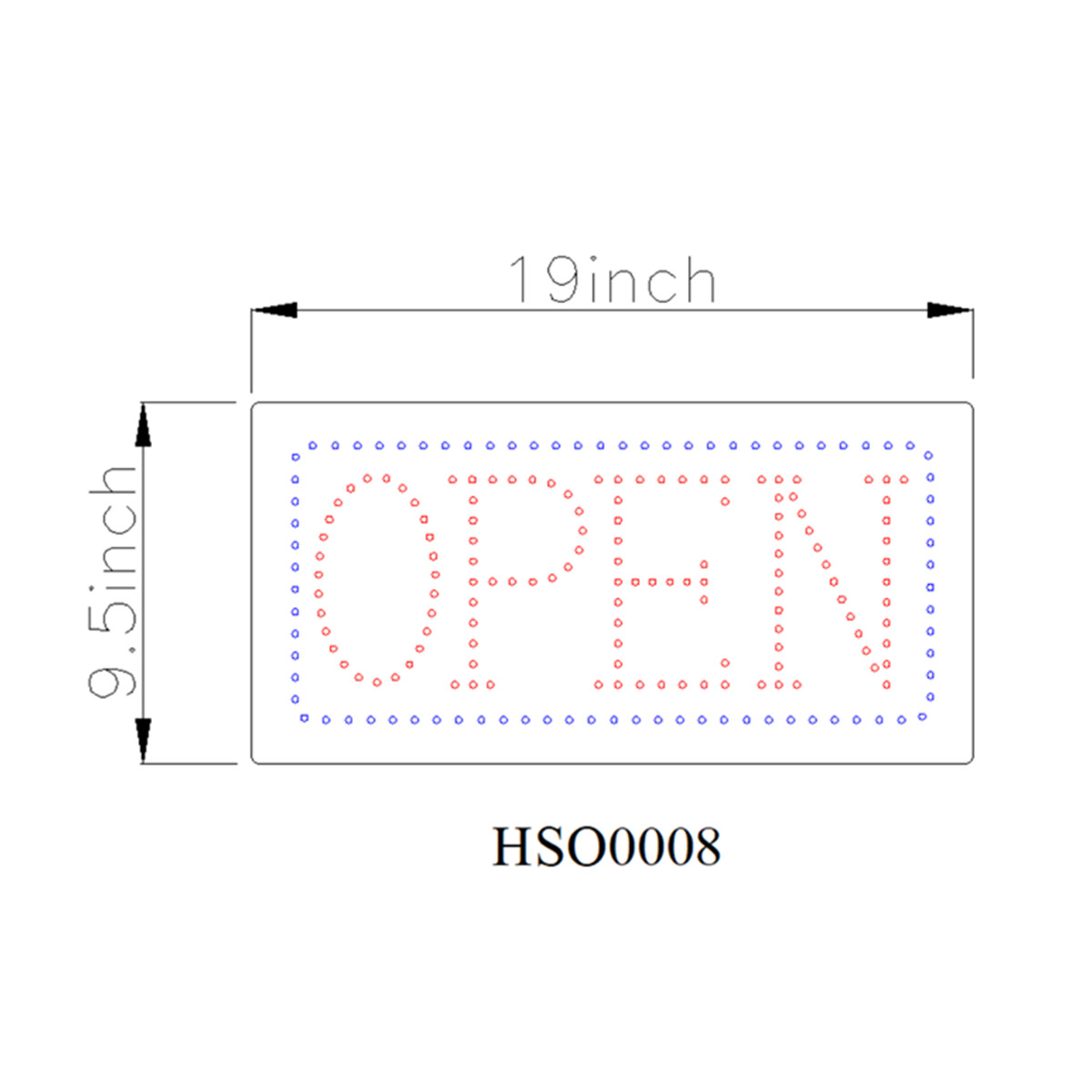 led open sign