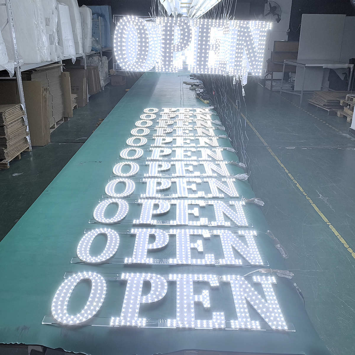 business open led sign