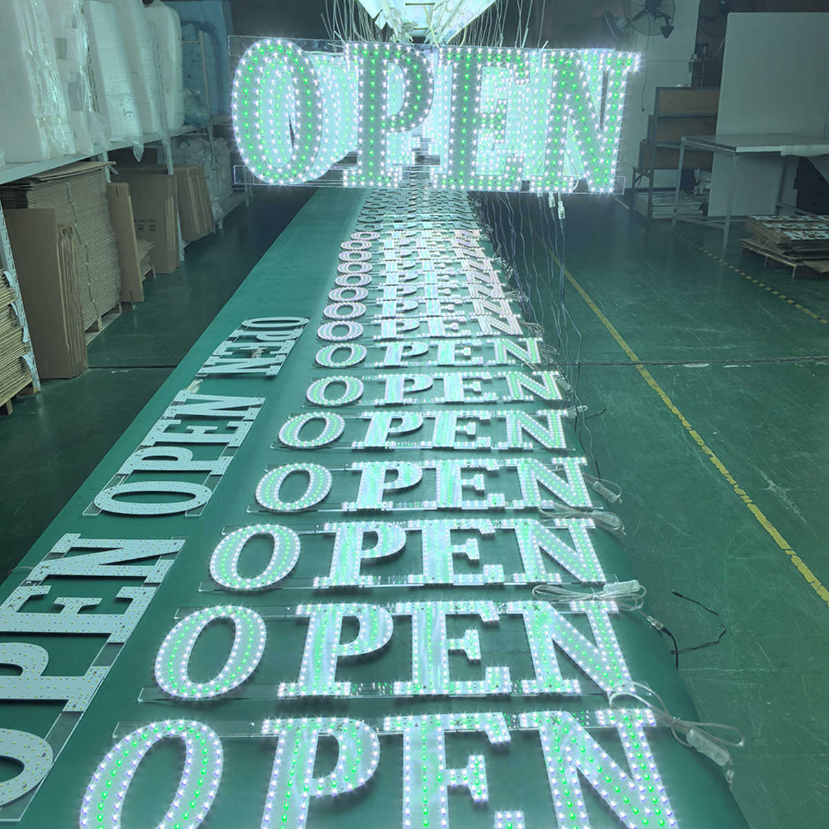 business open led sign